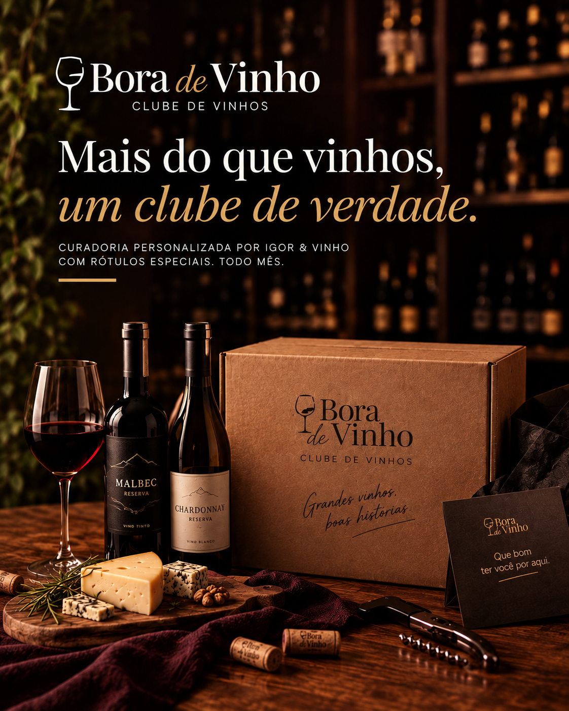 Caixa Clube Bora de Vinho